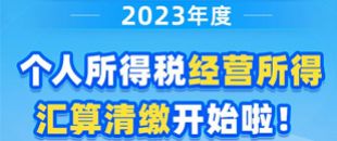 圖說| 2023年度個(gè)人所得稅經(jīng)營所得匯算清繳開始啦！